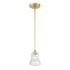 Crystorama - GRG-1040-AG - Mini lampe Suspension - Grégoire - Laiton vieilli