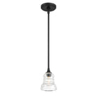 Crystorama - GRG-1040-MK - Mini lampe Suspension - Gregory - Noir mat