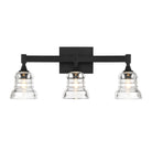 Crystorama - GRG-1043-MK - Salle de bain à trois lumières - Gregory - Noir mat