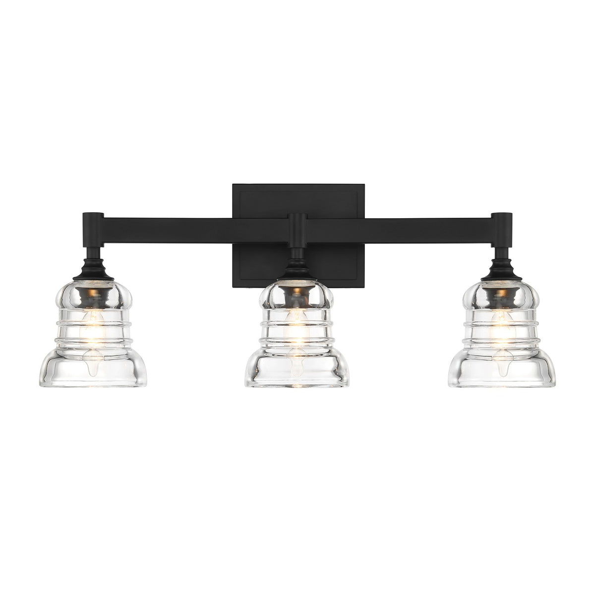 Crystorama - GRG-1043-MK - Three Light Bath - Gregory - Matte Black