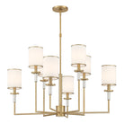 Crystorama - HAT-478-VG - Huit lumières Suspendu - Hatfield - Or vibrant