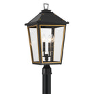 Crystorama - HAW-609-MK-TG - Applique murale extérieure à quatre lampes - Hawkins - Noir mat + Or texturé