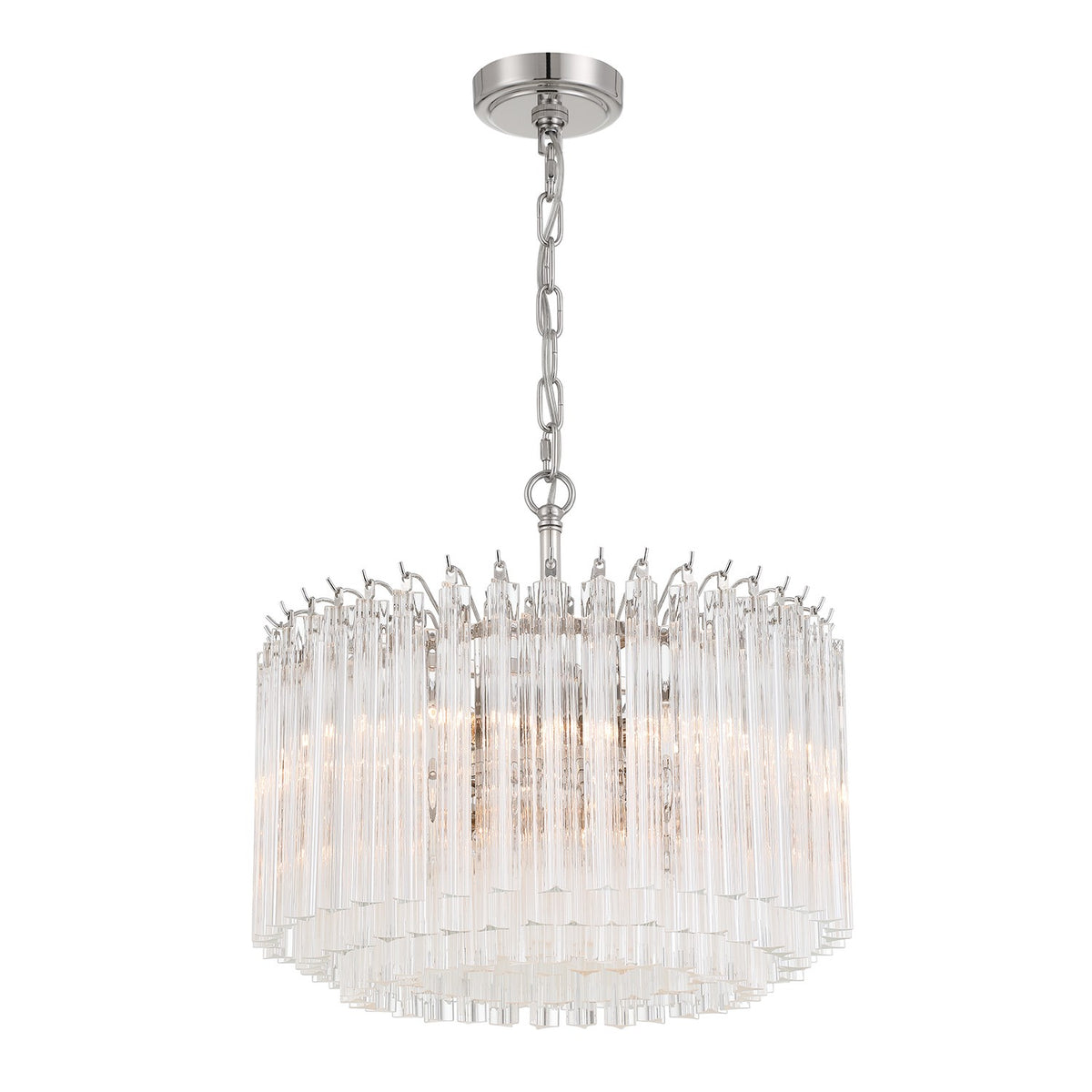 Crystorama - LOF-5005-PN - Cinq lumières Suspendu - Lofton - Nickel poli