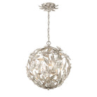 Crystorama - MSL-314-SA - Quatre lumières Suspension - Marseille - Argent antique