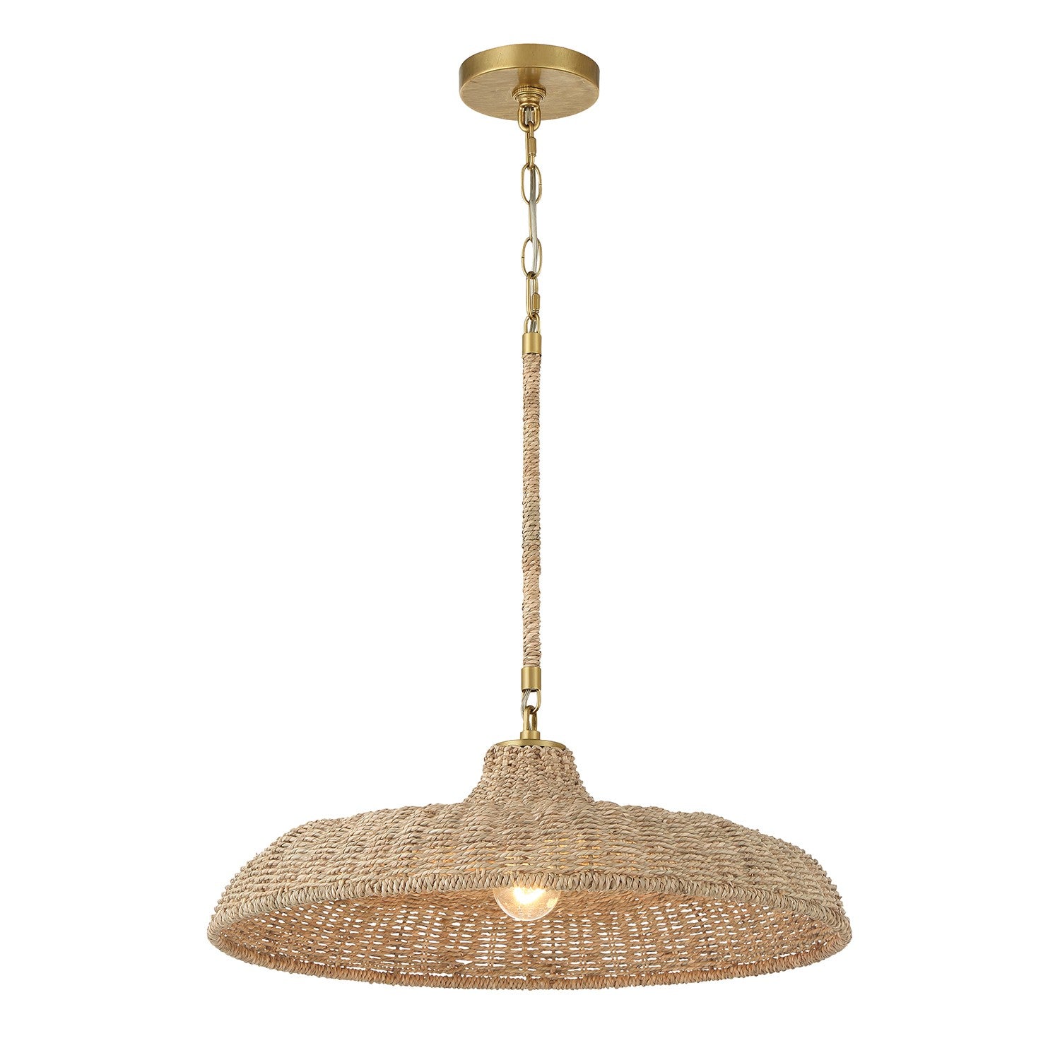 Crystorama - ODS-7801-SG - Une lampe Suspension - Odessa - Or doux
