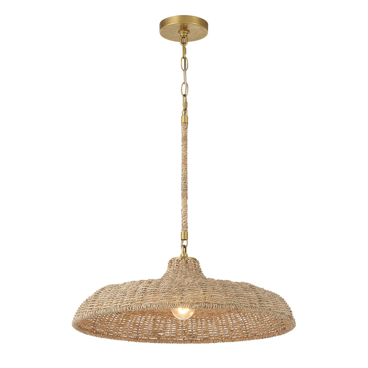 Crystorama - ODS-7801-SG - Une lampe Suspension - Odessa - Or doux