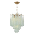 Crystorama - OLL-6004-AG-GR - Quatre lumières Suspension - Ollie - Laiton vieilli