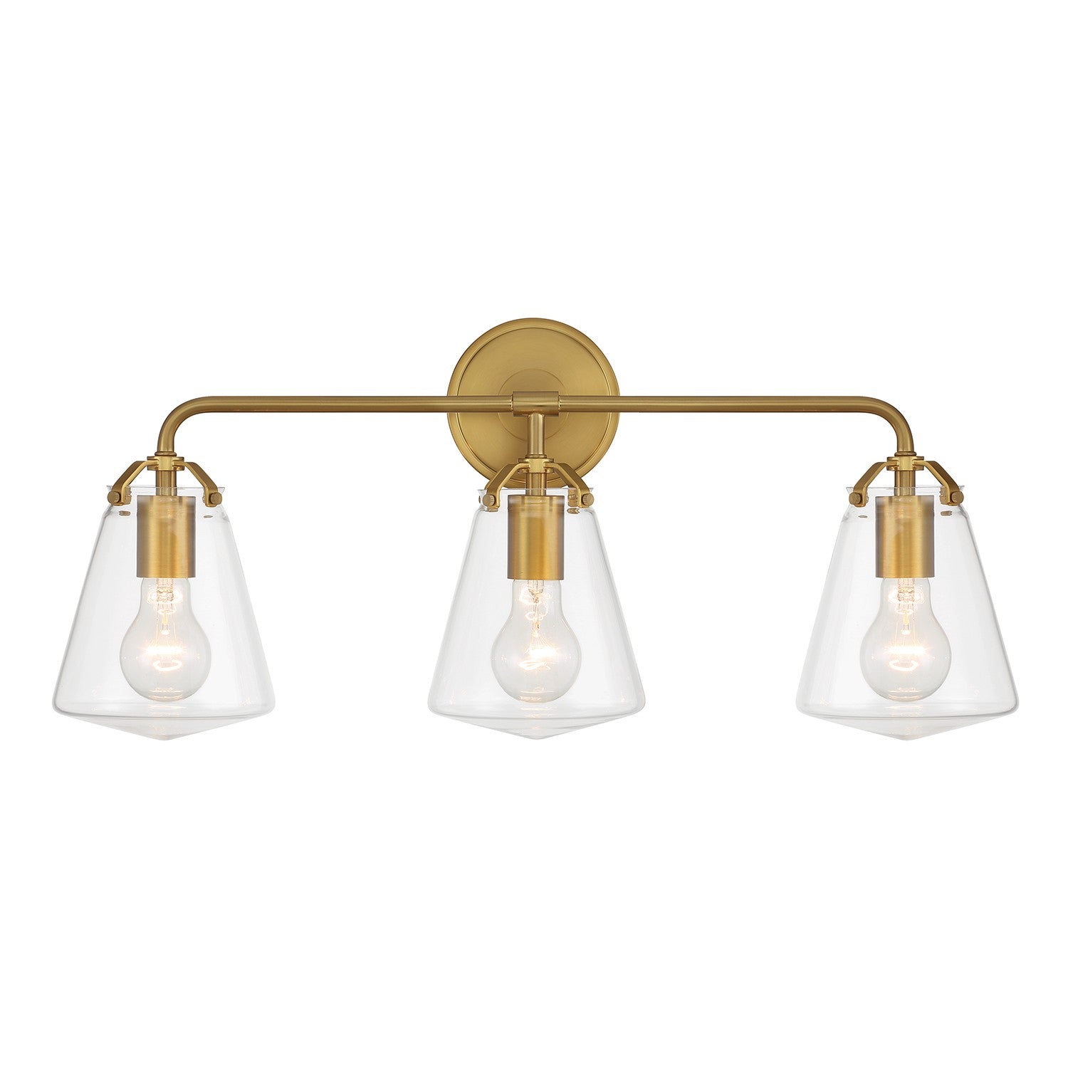 Crystorama - VSS-7013-LG - Applique murale trois lumières pour salle de bain - Voss - Luxe Gold