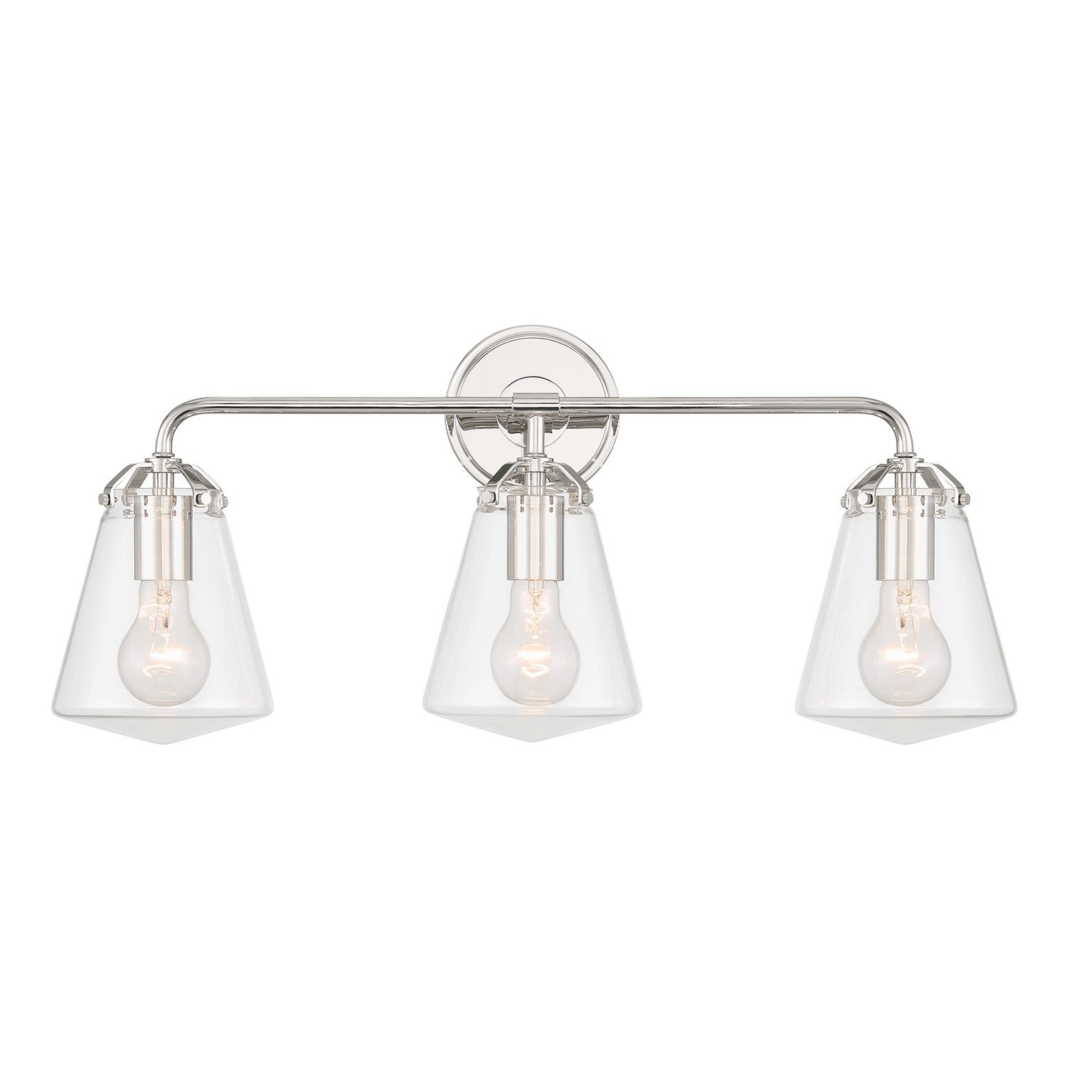 Crystorama - VSS-7013-PN - Applique murale trois lumières pour salle de bain - Voss - Nickel poli