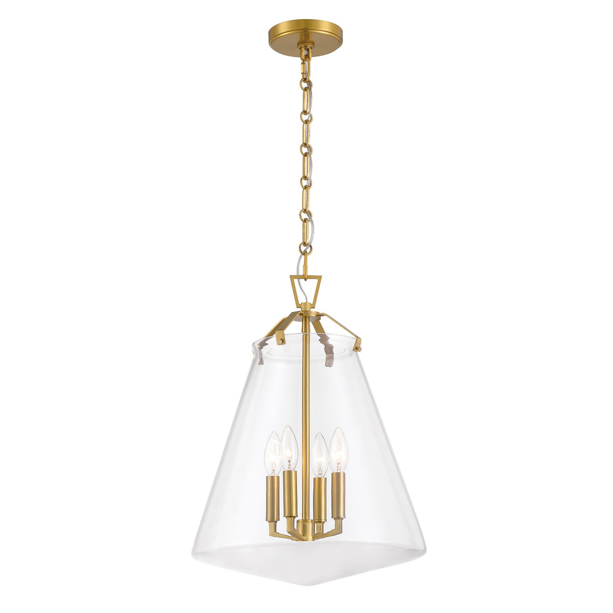 Crystorama - VSS-7015-LG - Quatre lampes Suspension - Voss - Luxe Gold
