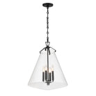Crystorama - VSS-7018-MK - Four Light Pendant - Voss - Matte Black