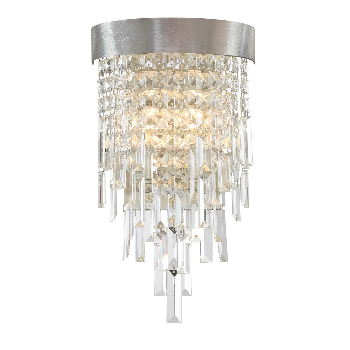 Crystorama - WIN-212-SA-CL-MWP - Deux lumières Murale - Winfield - Argent antique
