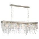 Crystorama - WIN-217-SA-CL-MWP - Six lampes linéaires Suspendu - Winfield - Argent antique