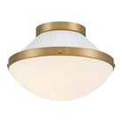 Crystorama - XAN-8001-VG-WH - One Light Flush Mount - Xander - Vibrant Gold