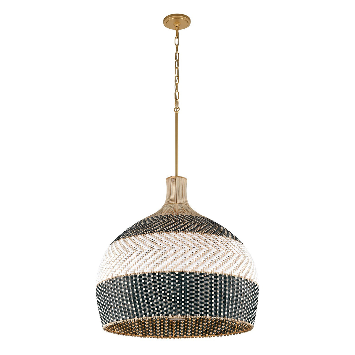 Crystorama - ZAN-9006-SG-MK - Six Light Pendant - Zanzibar - Soft Gold