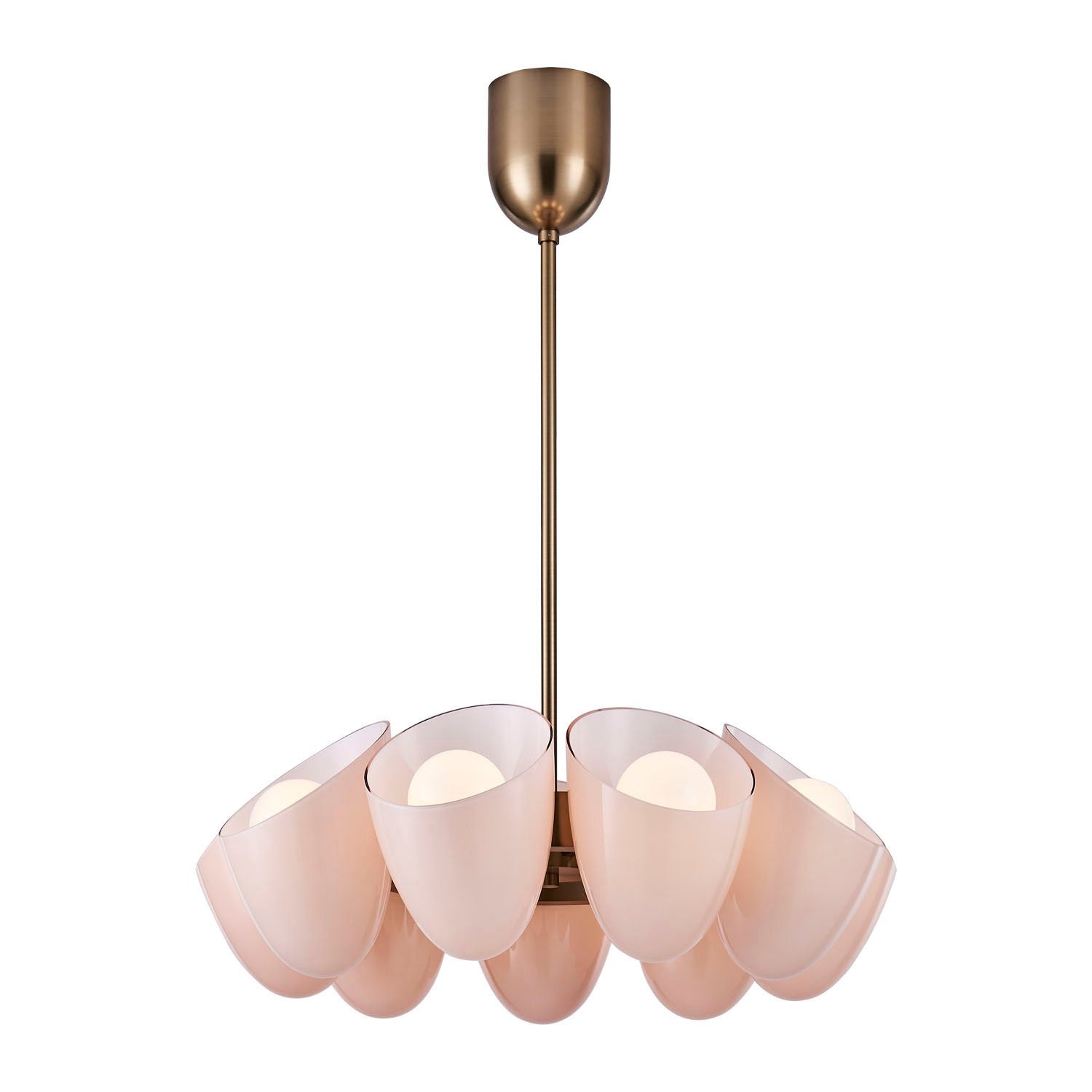 Kalco - 524355WB - Neuf lumières Suspendu - COCON - Laiton d'hiver