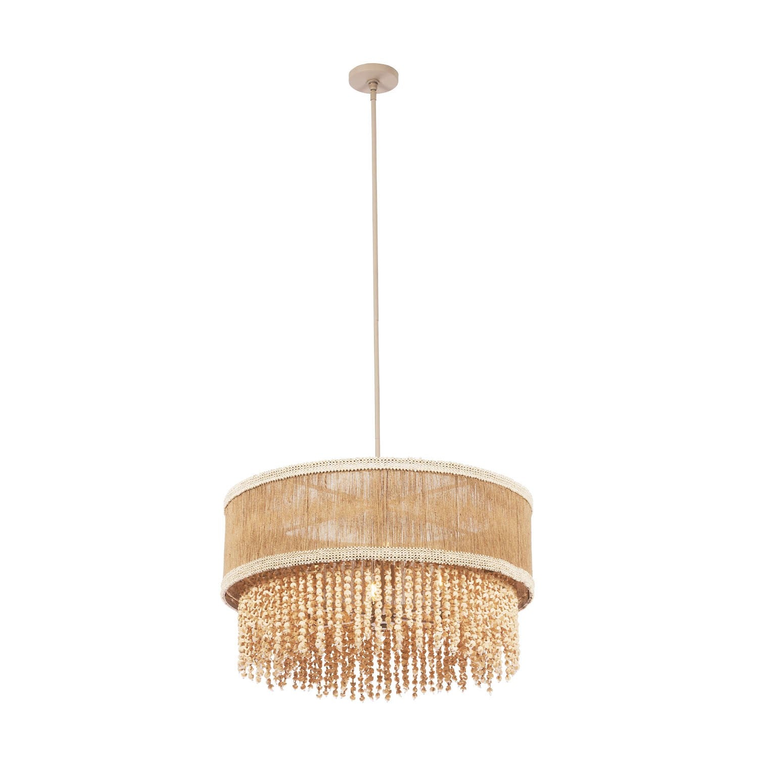 Kalco - 524855JT - Six Light Pendant - NATURALE - Jute