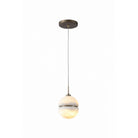 Avenue Lighting - HF2900-AB - One Light Pendant - Sedona - Alabaster / Aged Brass
