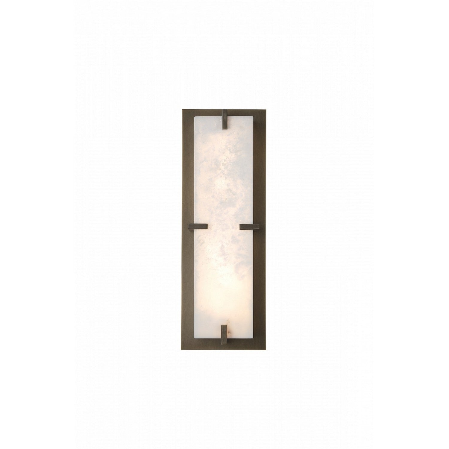 Éclairage d'avenue - HF2920-AB - LED Murale - Sedona - Alabaster / Laiton vieilli