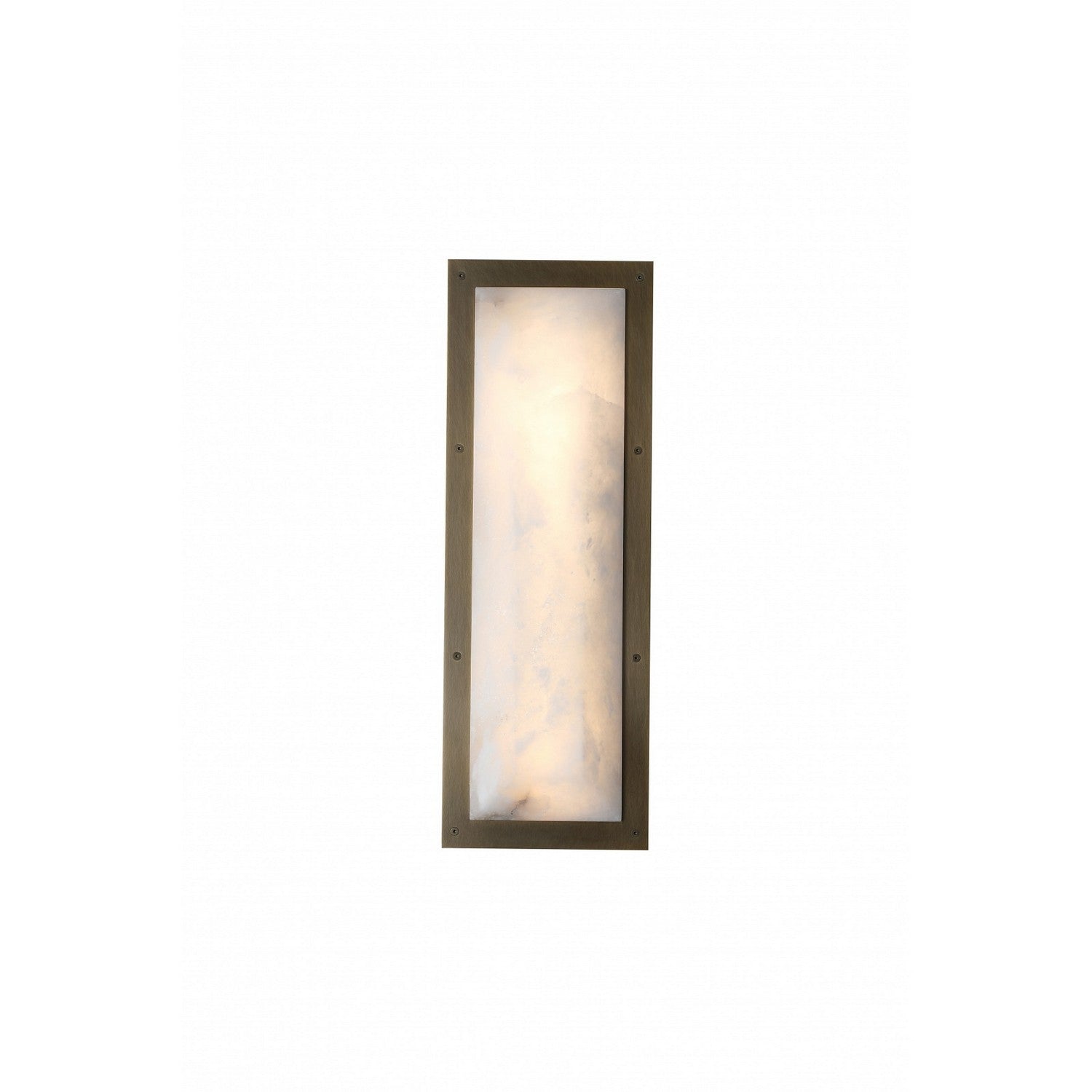 Éclairage d'avenue - HF2960-AB - Un luminaire Murale - Sedona - Alabster / Laiton vieilli