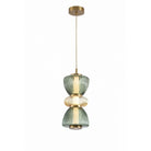 Éclairage d'avenue - HF8970-GYG - LED Suspension - Bois de rose - Laiton vieilli