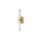 ET2 - E11201-WAGLD - LED Bath Vanity - Aragon - White Alabaster / Gold