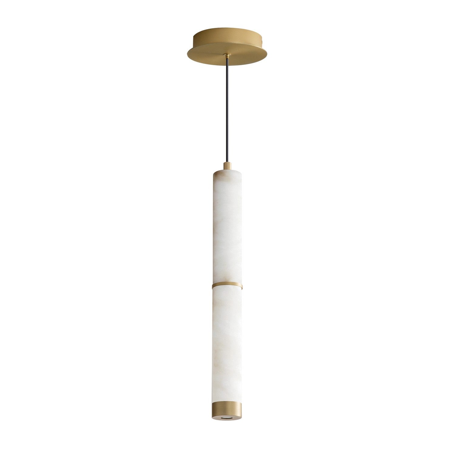 ET2 - E11202-WAGLD - LED Pendant - Aragon - White Alabaster / Gold