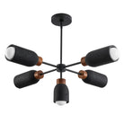 Luminaire Maxim Lighting 10625LVBK Pompeii à 5 lampes Suspension en lave / noir
