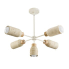 Luminaire Maxim Lighting 10625TVOY Pompeii à 5 lampes Suspension en travertin / huître