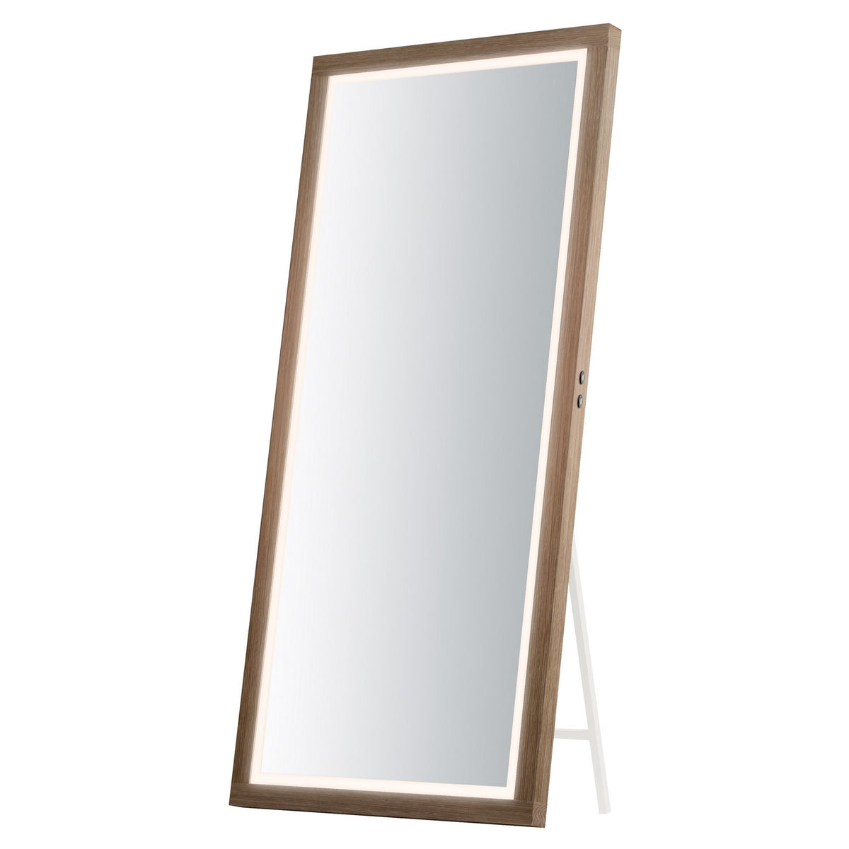 ET2 - E42057-OK - LED Mirror - Sawyer - Oak