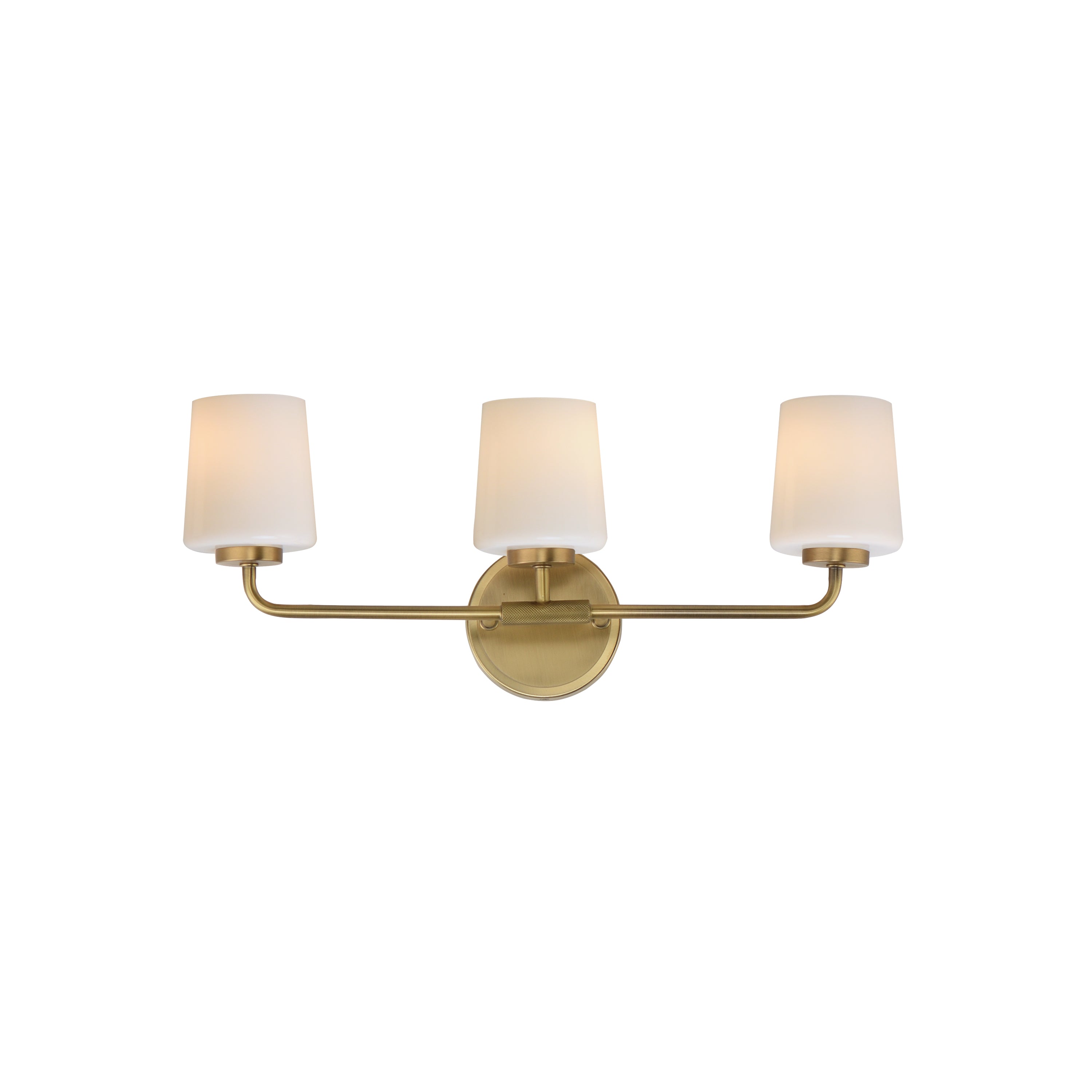 Maxim Lighting 12693WTNAB Durham Bath Vanity in Natural Aged Brass