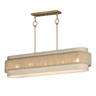 Maxim Lighting 12815OFNAB Seacliff linéaire Suspendu en naturel Laiton vieilli