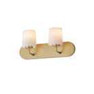 Meuble-lavabo Maxim Lighting 12892WTNAB Durham Strip, couleur naturelle Laiton vieilli