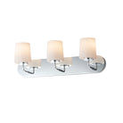 Meuble-lavabo Maxim Lighting 12893WTPC Durham Strip en chrome poli