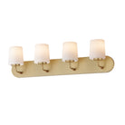 Meuble-lavabo Maxim Lighting 12894WTNAB Durham Strip, couleur naturelle Laiton vieilli