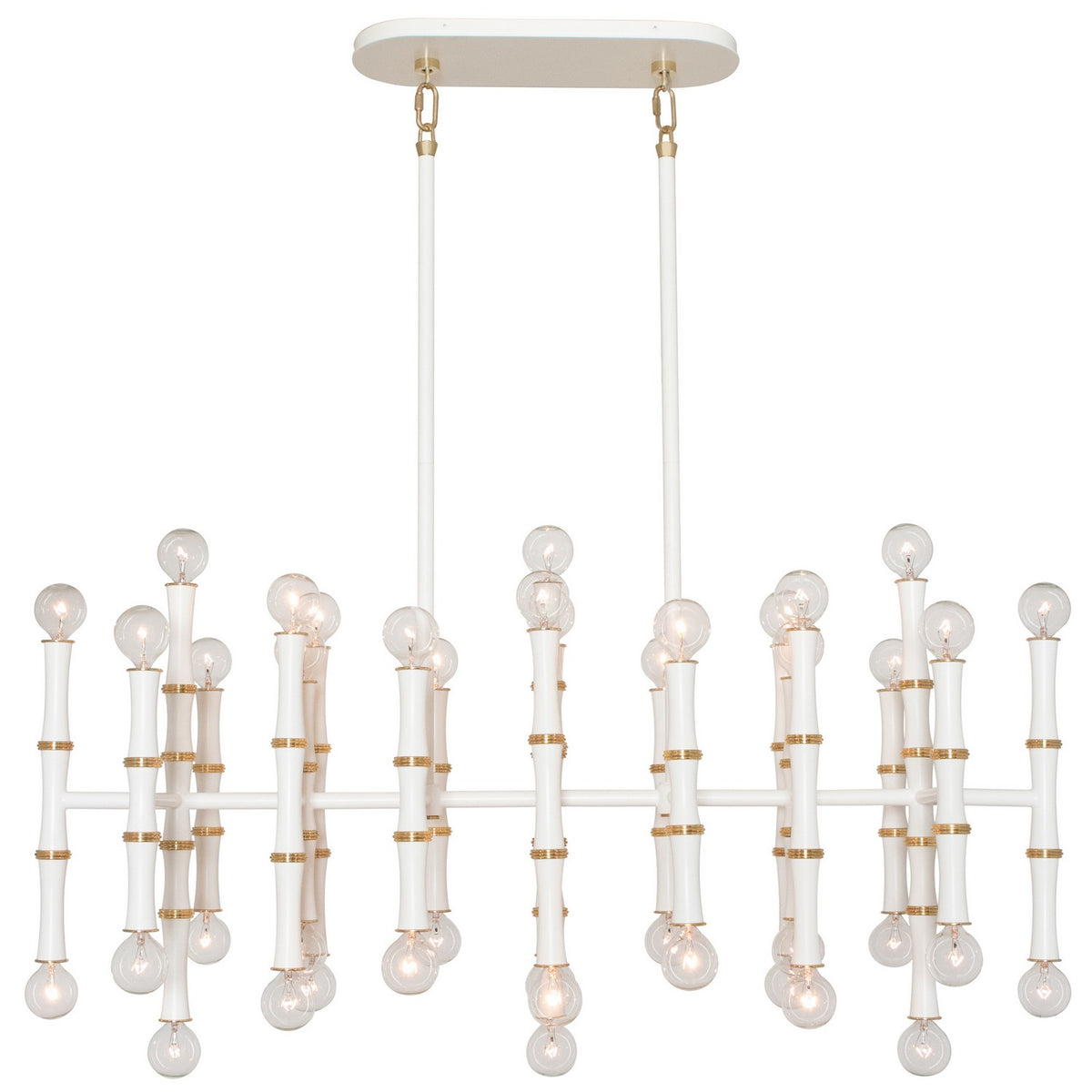 Robert Abbey - MDY77 - 42 Light Pendant - Kane - Matte Daisy w/Modern Brass
