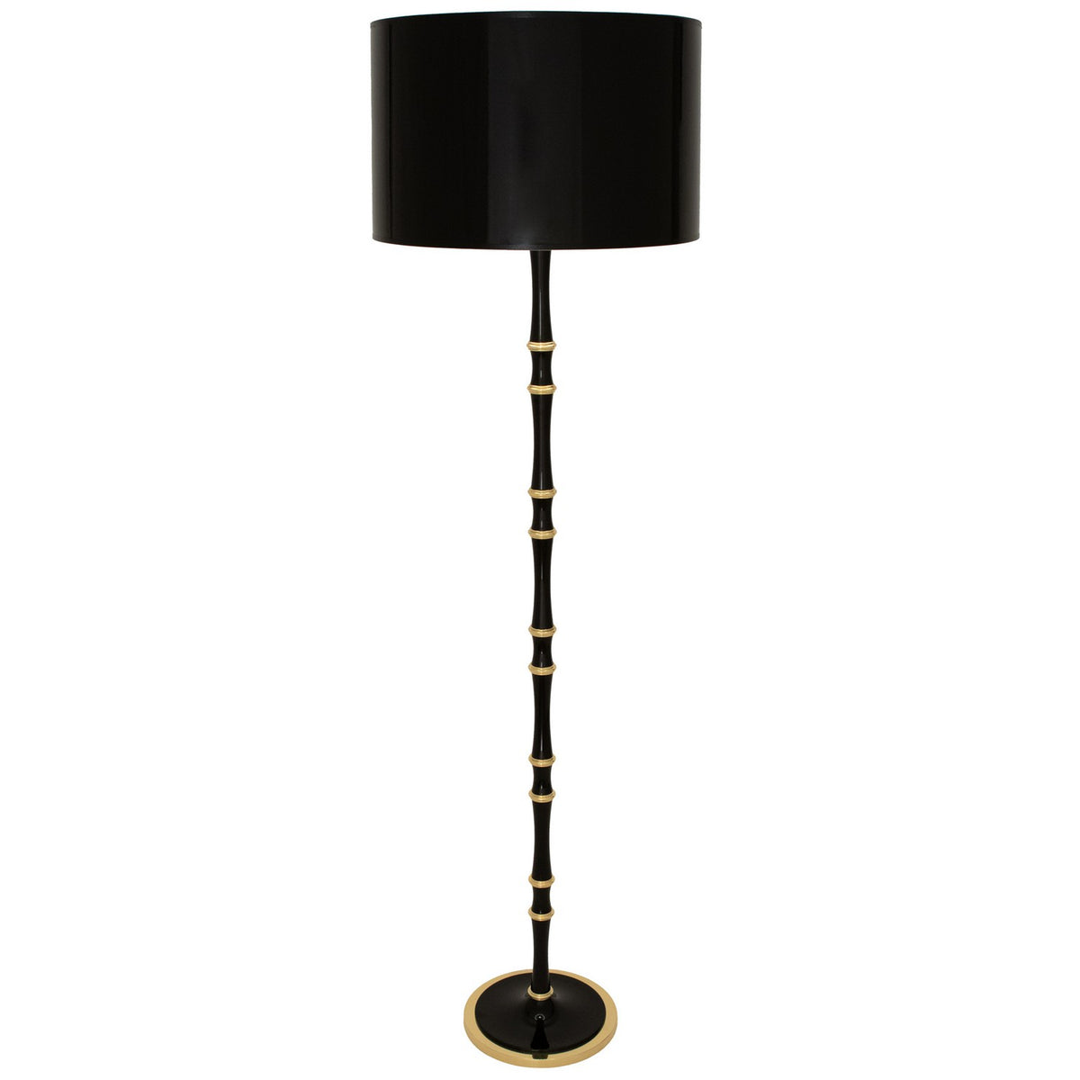 Robert Abbey - OS73X - One Light Floor Lamp - Kane - Obsidian w/Modern Brass
