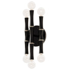 Robert Abbey - OS76 - Six Light Wall Sconce - Kane - Obsidian w/Polished Nickel