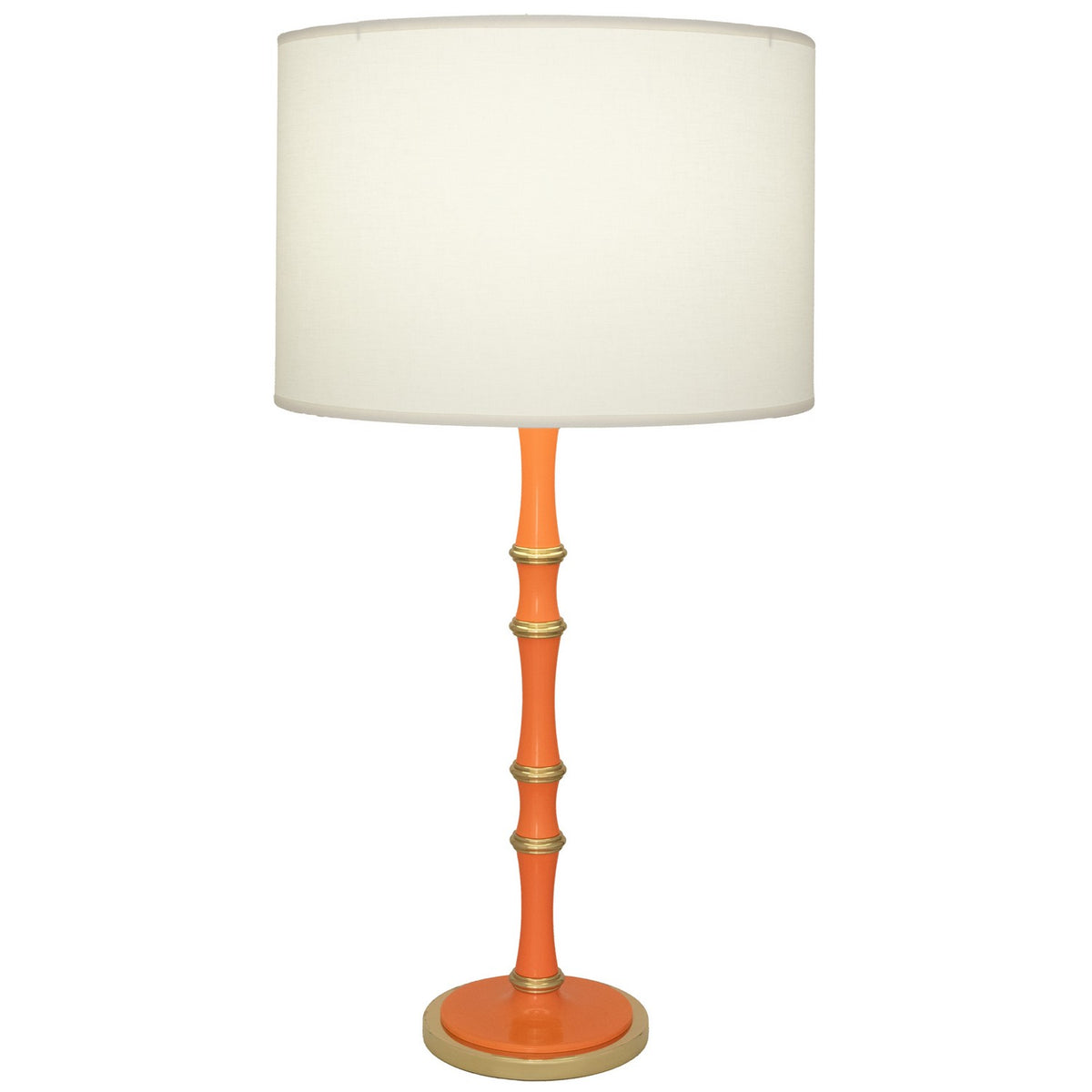 Robert Abbey - PM71 - One Light Table Lamp - Kane - Pumpkin w/Modern Brass