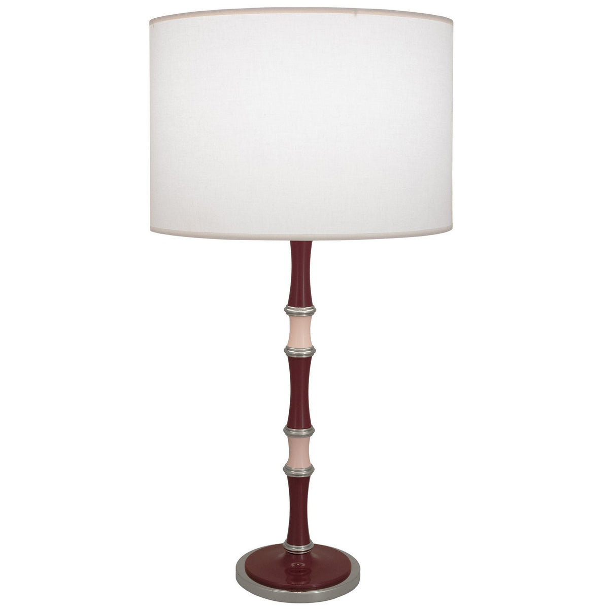Robert Abbey - SM72RW - One Light Table Lamp - Kane - Sugar Plum/Rose Water w/Polished Nickel