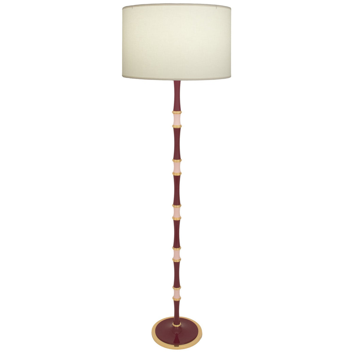 Robert Abbey - SM73RW - One Light Floor Lamp - Kane - Sugar Plum/Rose Water w/Modern Brass