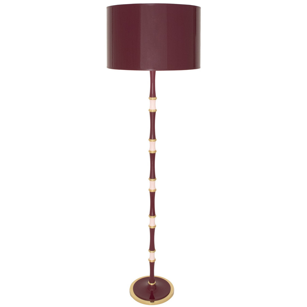 Robert Abbey - SM73RWX - One Light Floor Lamp - Kane - Sugar Plum/Rose Water w/Modern Brass