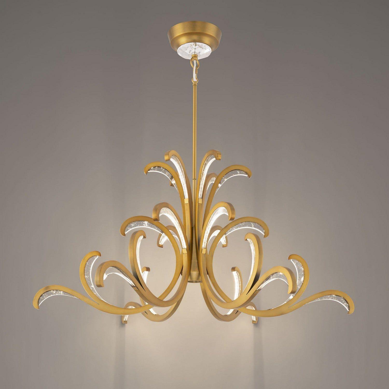 Schonbek Beyond - BPD17539-AB - LED Pendant - Lombardy - Aged Brass