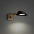 Modern Forms Canada - BL-40522-BK/AB - Lampe de travail à DEL - Pavillon - Noir et Laiton vieilli