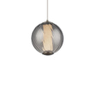 Modern Forms Canada - PD-32507-27-SM/BO - Mini LED Suspension - Tourbillonnant - Verre fumé/Nickel brossé