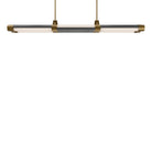 Modern Forms Canada - PD-6548-40-BV/AB - LED linéaire Suspension - Catane - Pierre de basalte/Laiton vieilli