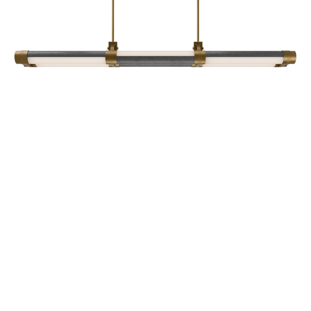 Modern Forms Canada - PD-6548-40-BV/AB - LED Linear Pendant - Catania - Bassalt Stone/Aged Brass