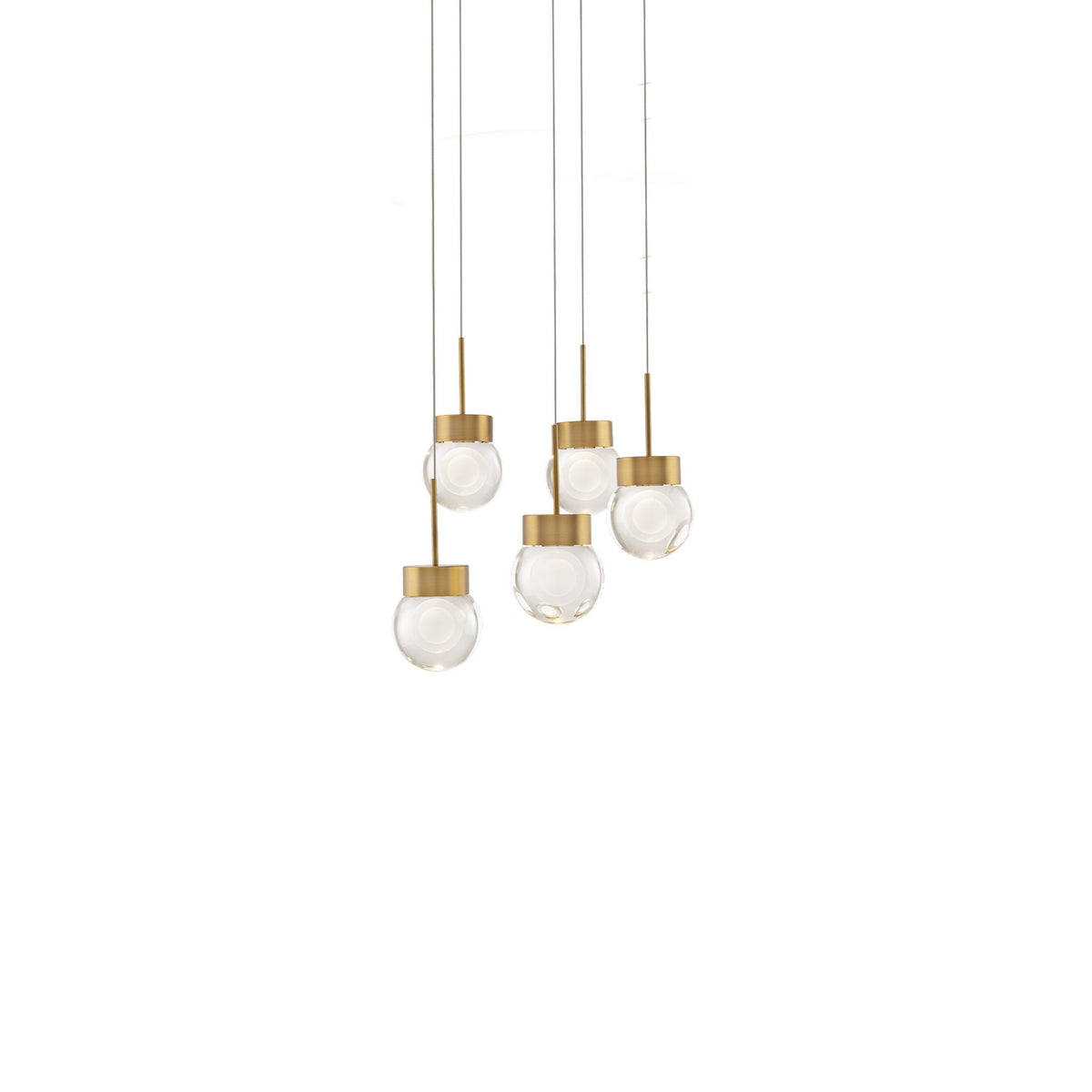 Modern Forms Canada - PD-82005R-AB - DEL Suspension - Double bulle - Laiton vieilli