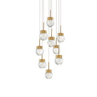 Modern Forms Canada - PD-82009R-AB - DEL Suspension - Double bulle - Laiton vieilli