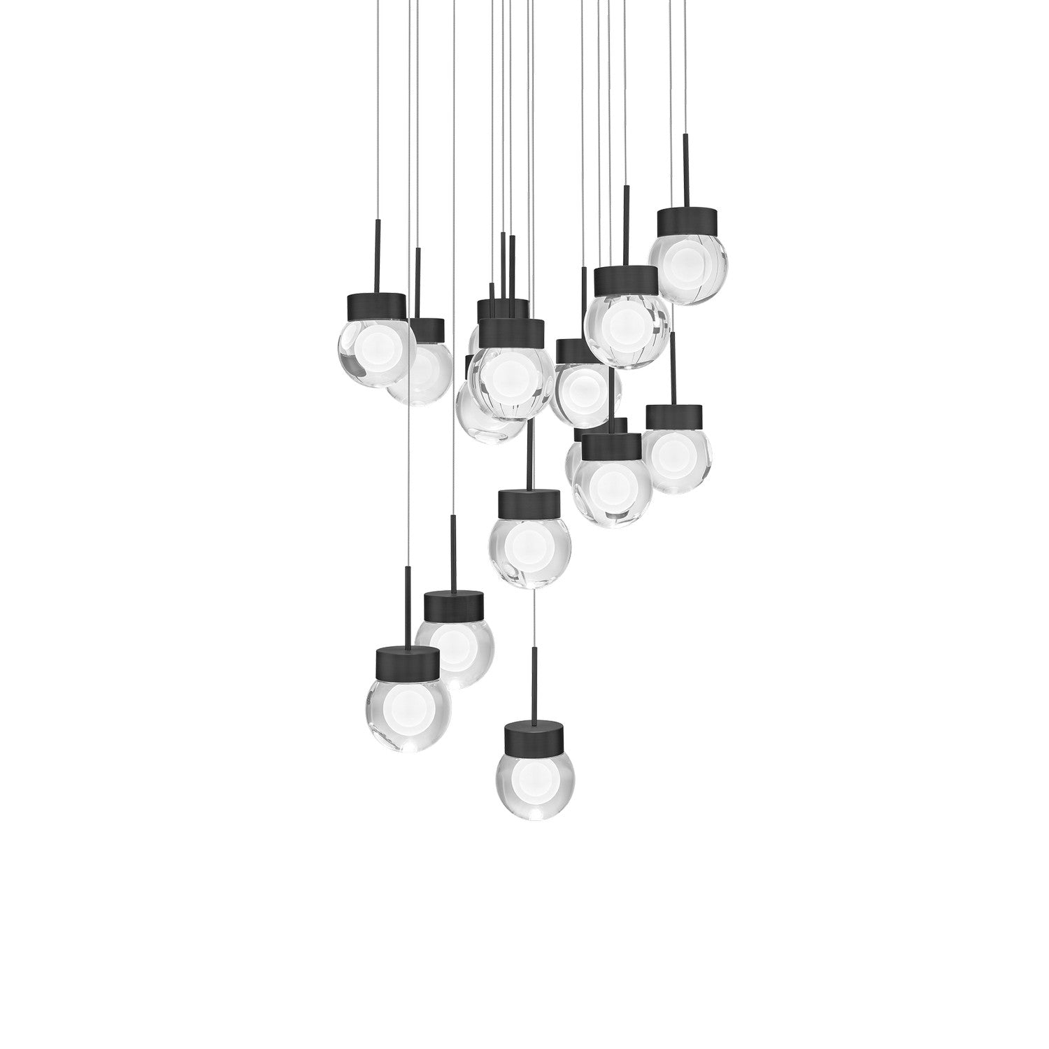 Modern Forms Canada - PD-82015R-BK - LED Pendant - Double Bubble - Black